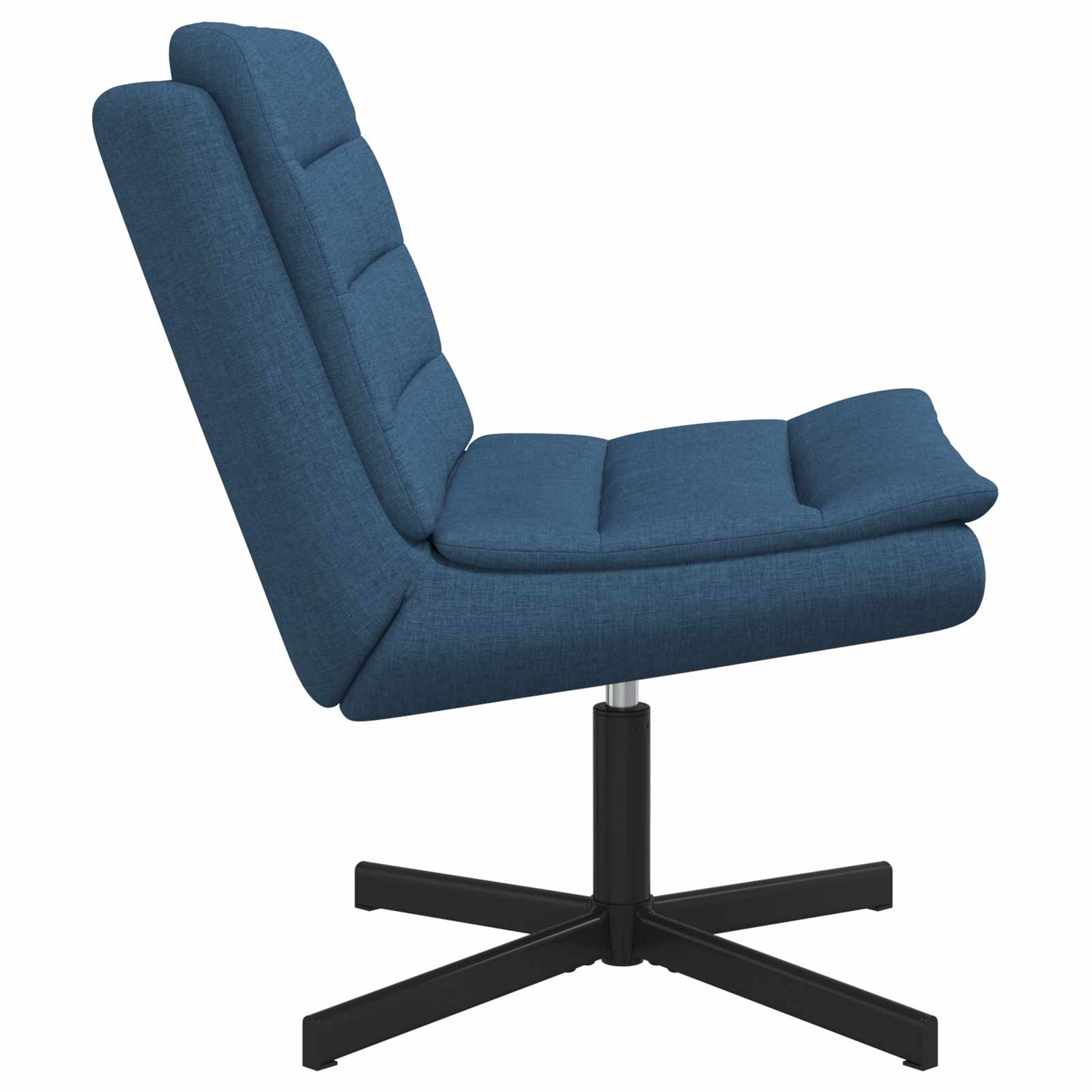 Stolica na kotačiće Plava 63 x 75 x 76 cm tkanina