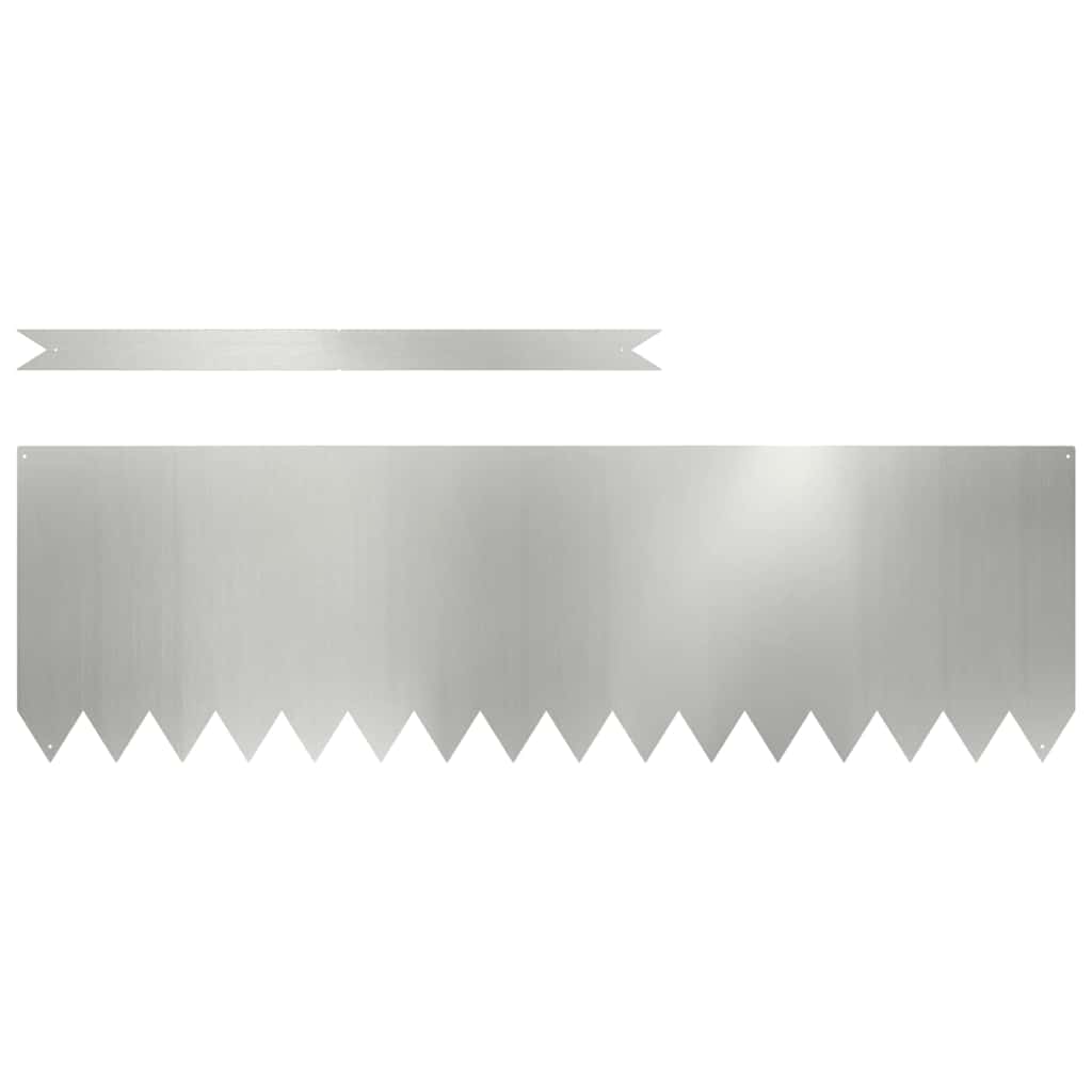 Ograda oko Travnjaka 50 pcs Srebrno 100 x 0,05 x 30 cm
