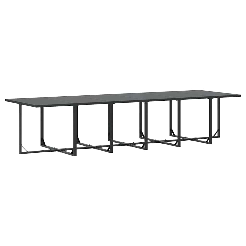 Vrtni set za objed 13 pcs Crna Čelik
