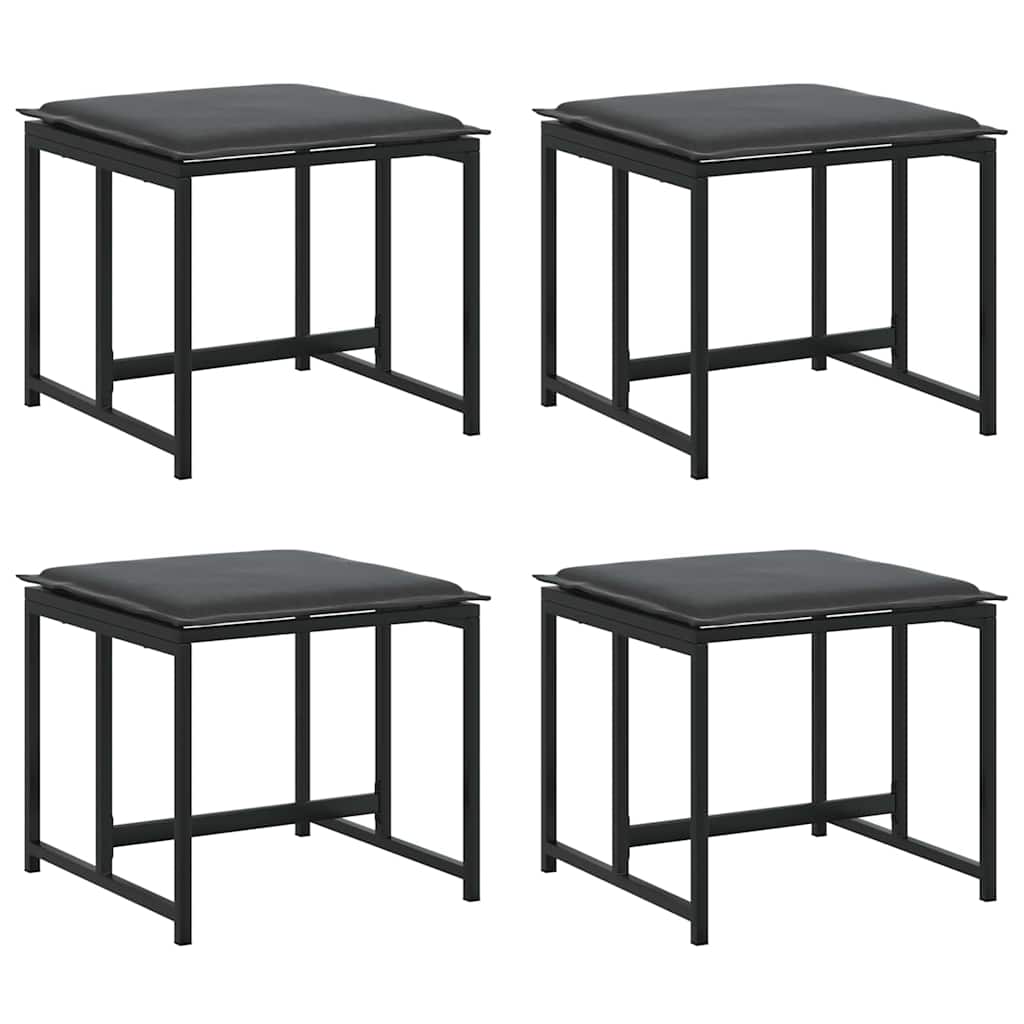 Vrtni set za objed 11 pcs Crna Čelik