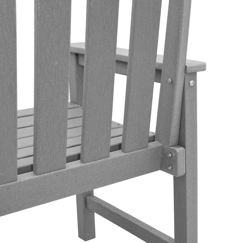Vrtna stolica 4 pcs Svijetlo siva 65.5 x 59 x 88 cm Polietilen