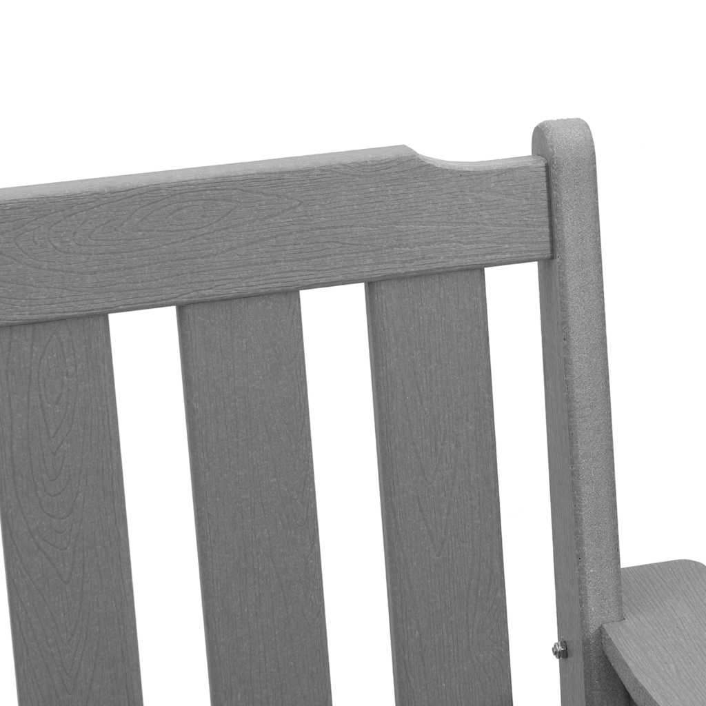 Vrtna stolica 6 pcs Svijetlo siva 65.5 x 59 x 88 cm Polietilen