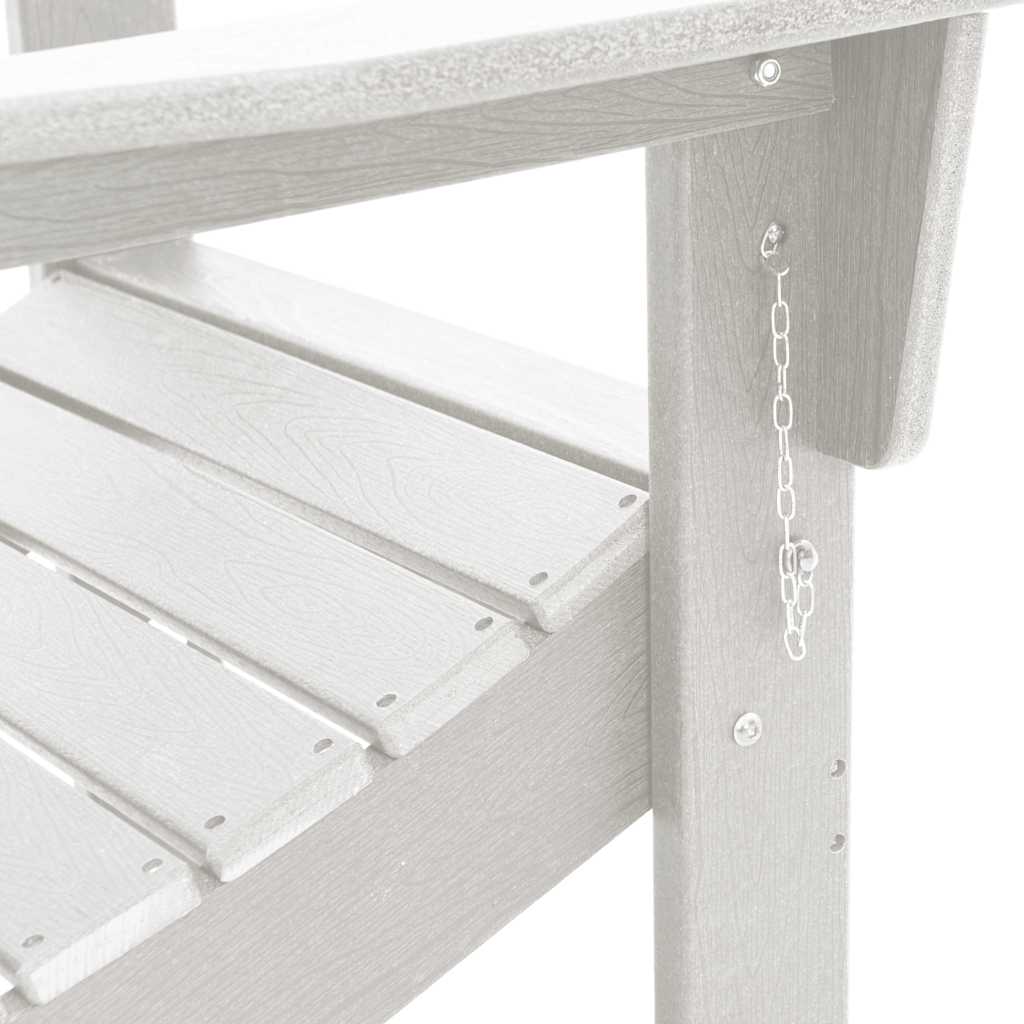 Vrtna stolica 3 pcs Bijelo 80.5 x 74.5 x 92 cm Polietilen