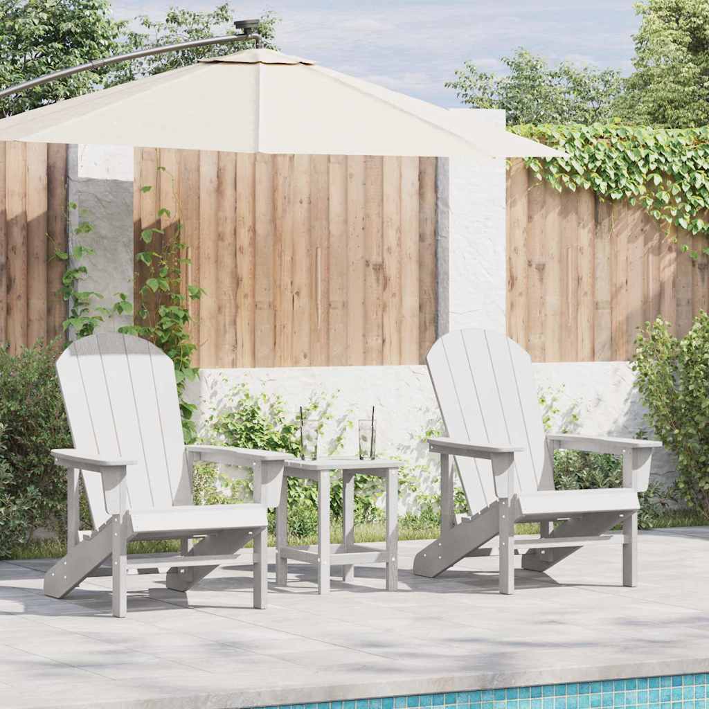Vrtna stolica 2 pcs Bijelo 82 x 74 x 92 cm Polietilen