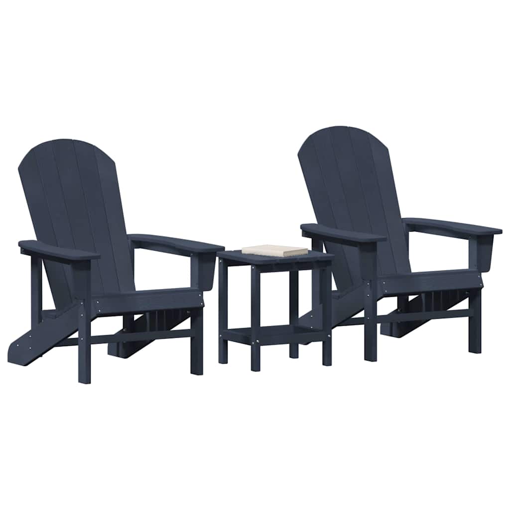 Vrtna stolica 3 pcs Mornarska Polietilen