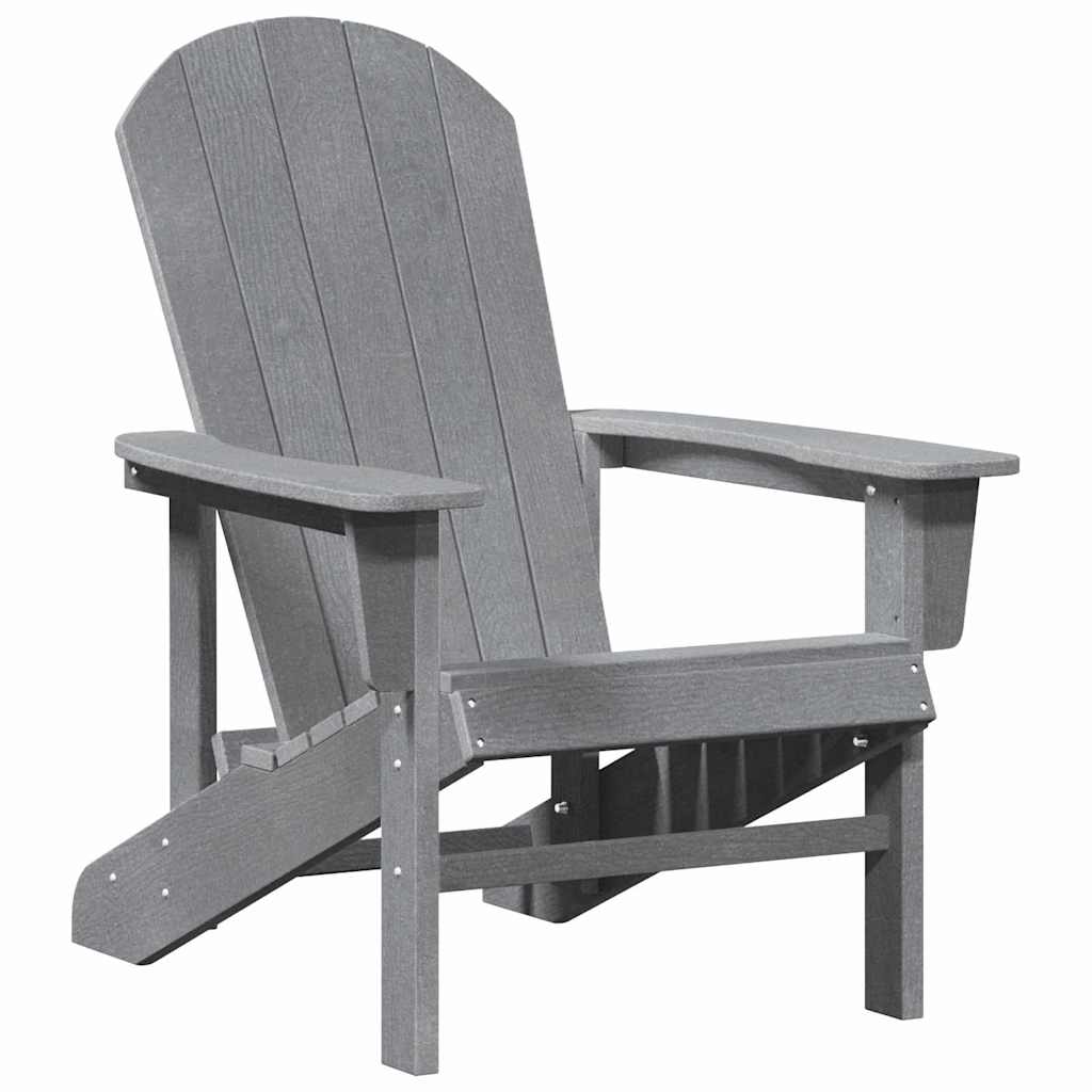 Vrtna stolica 3 pcs Svijetlo siva Polietilen