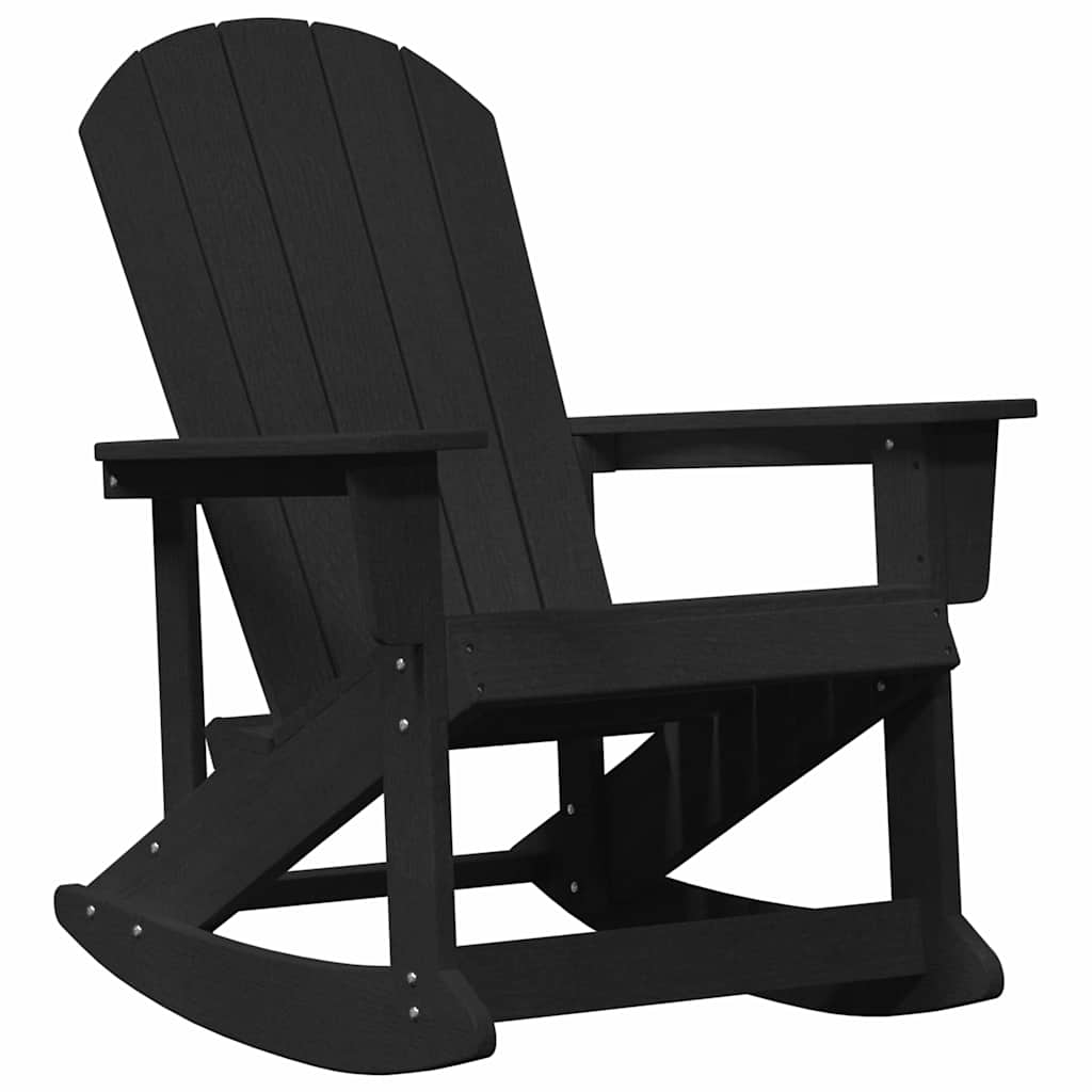 Adirondack ljuljačke 2 pcs Crna HDPE
