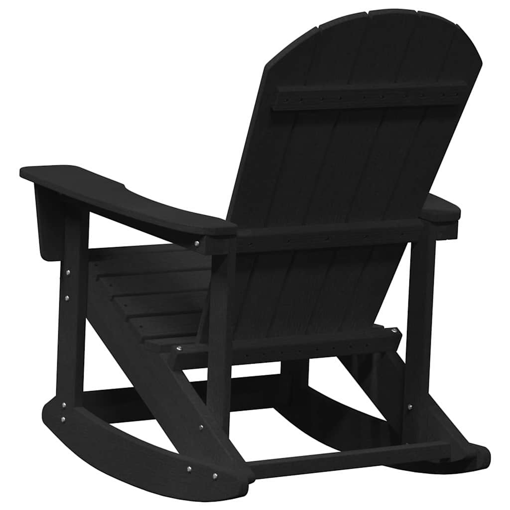 Adirondack ljuljačke 2 pcs Crna HDPE