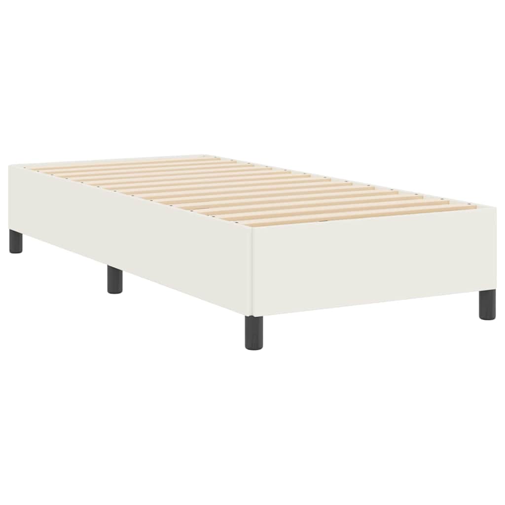 Krevet s opruga kutije Krema 80 x 200 cm Kordura tekstil