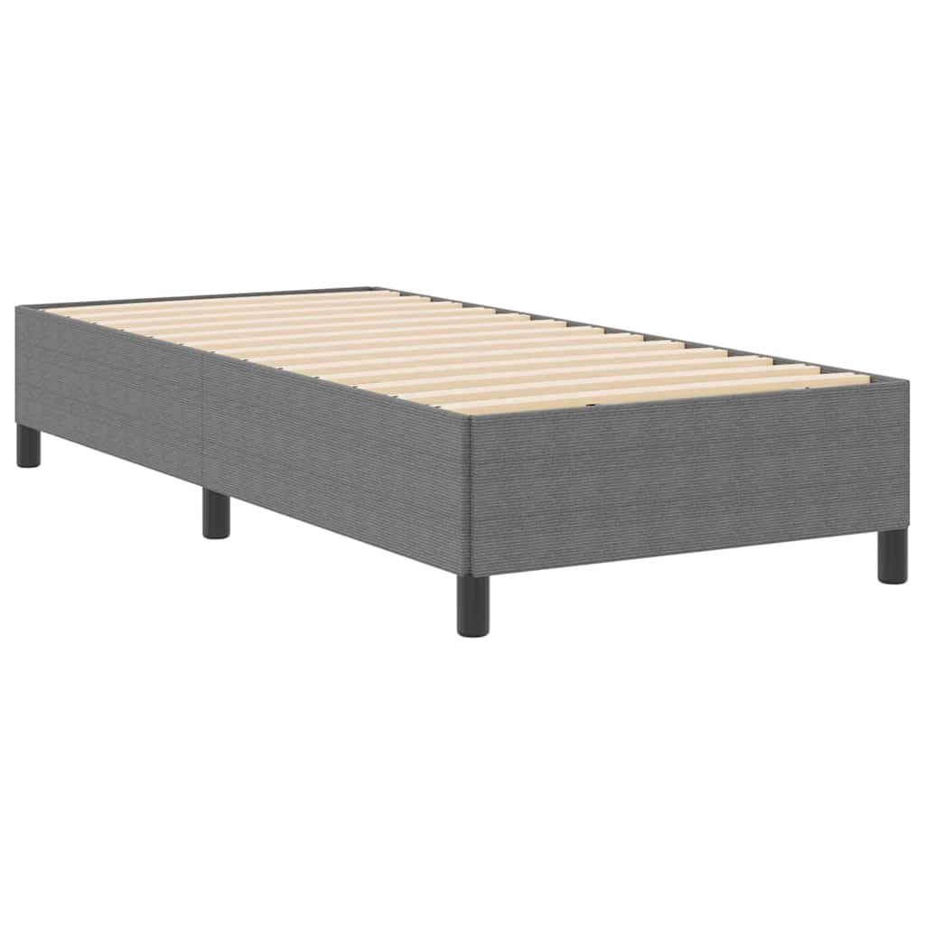 Krevet s opruga kutije Svjetlosiva 90 x 200 cm Kordura tekstil