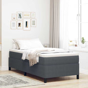 Krevet s opruga kutije Tamnosiva 90 x 200 cm Kordura tekstil