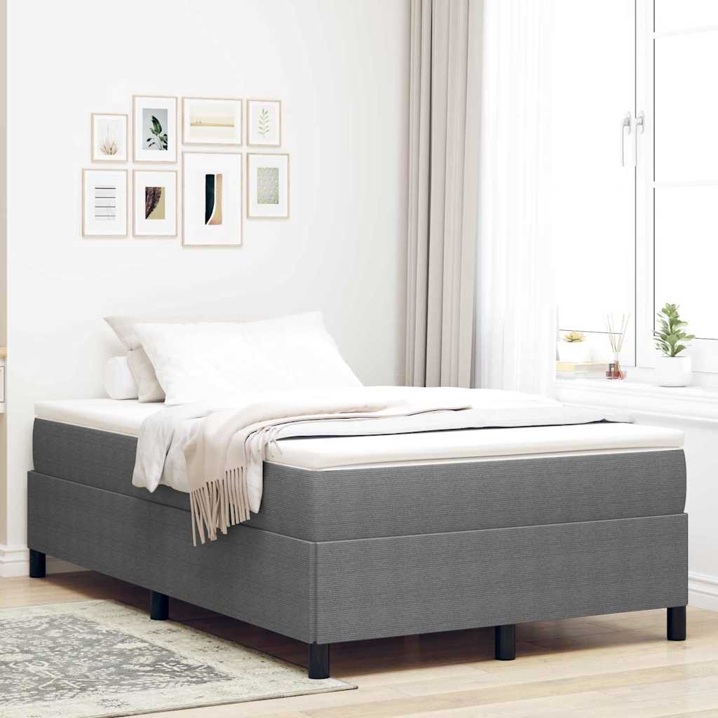 Krevet s opruga kutije Svjetlosiva 120 x 190 cm Kordura tekstil