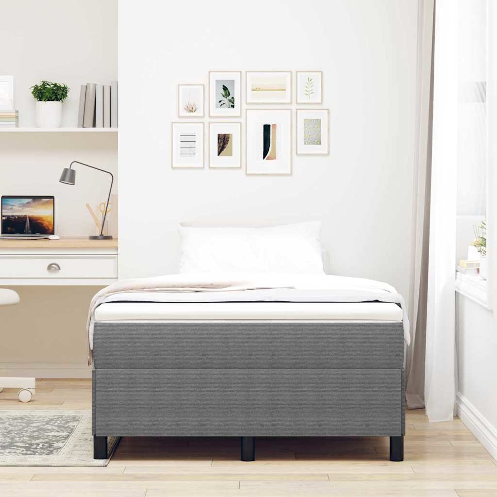 Krevet s opruga kutije Svjetlosiva 120 x 190 cm Kordura tekstil