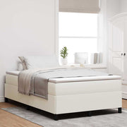 Krevet s opruga kutije Krem 120 x 190 cm Kordura tekstil