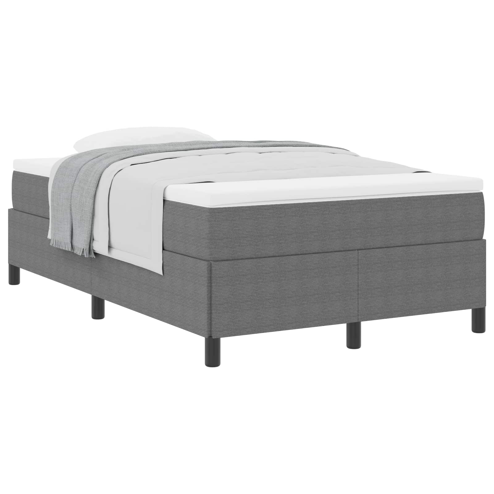 Krevet s opruga kutije Svjetlosiva 120 x 200 cm Kordura tekstil