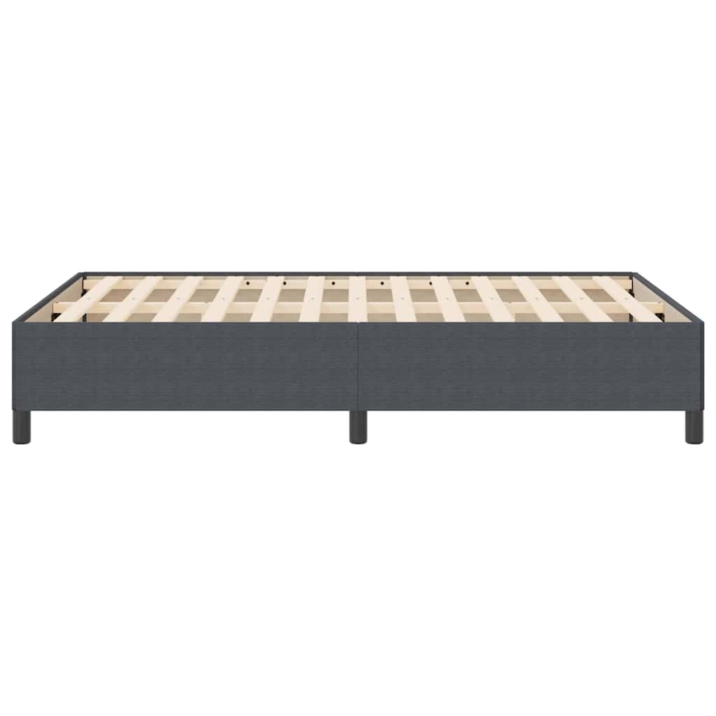 Krevet s opruga kutije Tamnosiva 140 x 190 cm Kordura tekstil