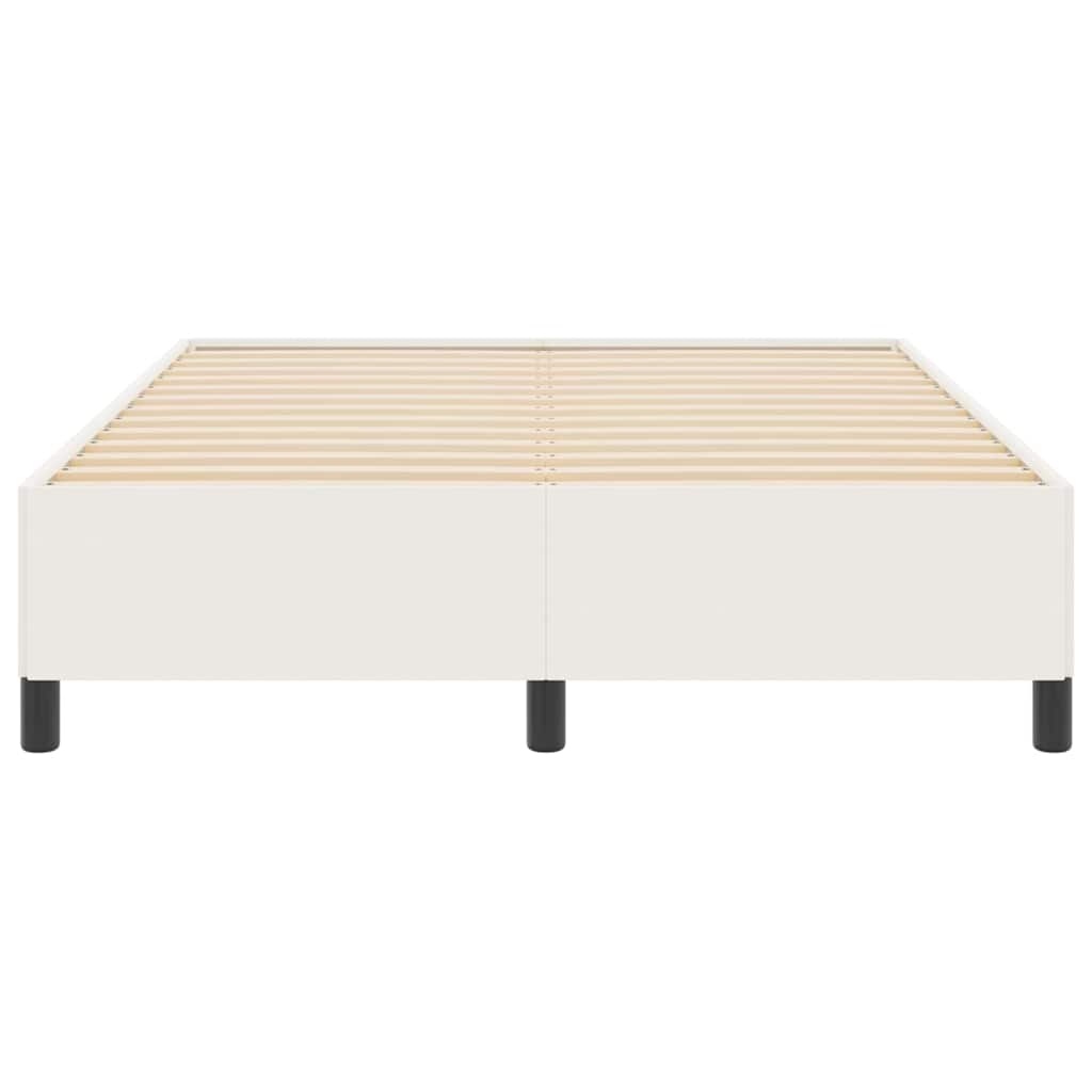 Krevet s opruga kutije Krem 140 x 190 cm Kordura tekstil