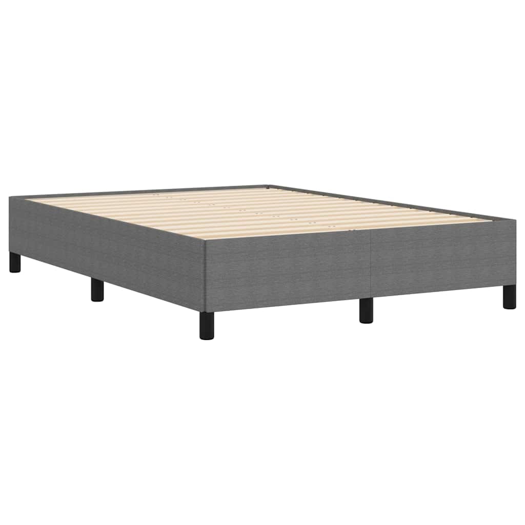 Krevet s opruga kutije Svjetlosiva 140 x 200 cm Kordura tekstil