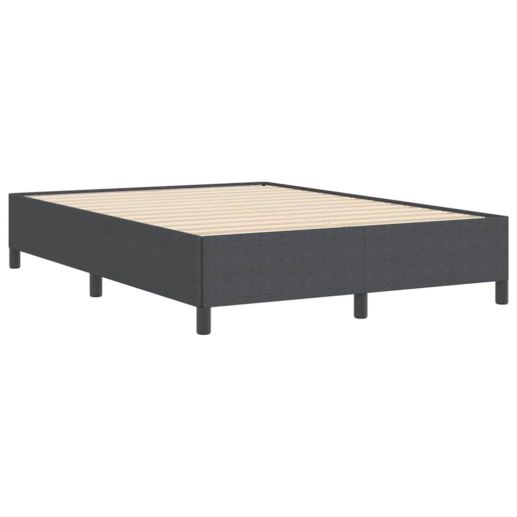 Krevet s opruga kutije Tamnosiva 160 x 200 cm Kordura tekstil