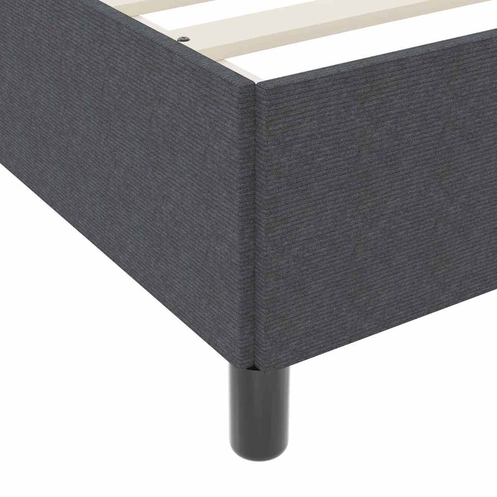 Krevet s opruga kutije Tamnosiva 180 x 200 cm Kordura tekstil