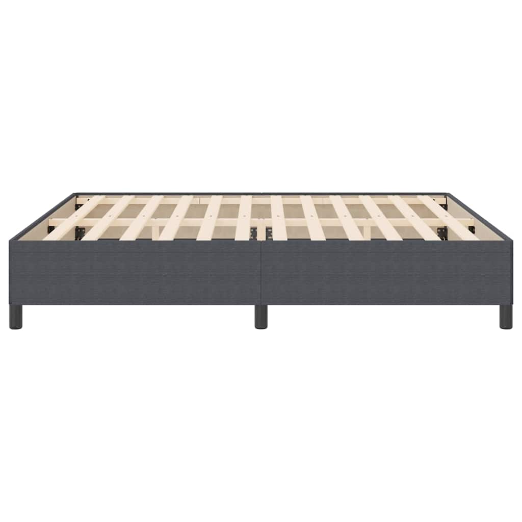 Krevet s opruga kutije Tamnosiva 200 x 200 cm Kordura tekstil