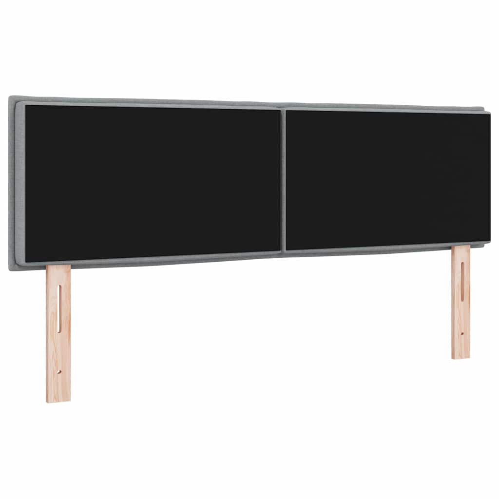 Uzglavlje Svijetlo siva 144 cm tkanina