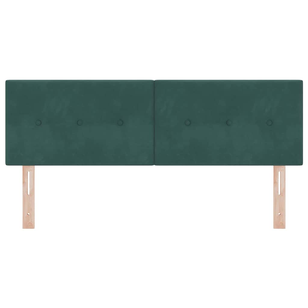 Uzglavlje Tamnozelena 144 cm Baršun