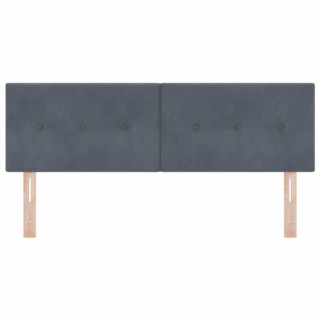 Uzglavlje Tamno siva 160 cm Baršun