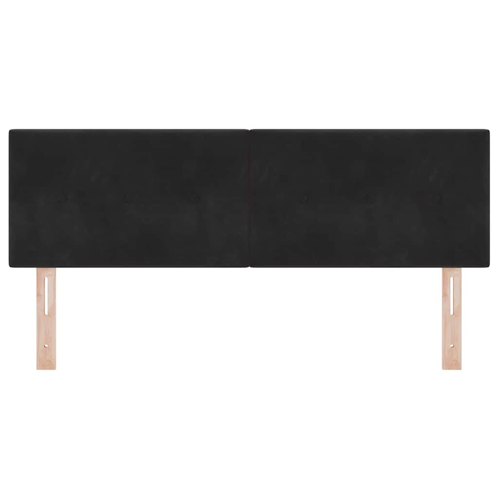 Uzglavlje Crna 160 cm Baršun
