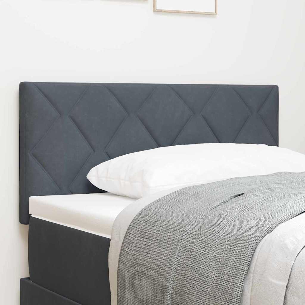 Uzglavlje Tamno siva 90 cm Baršun