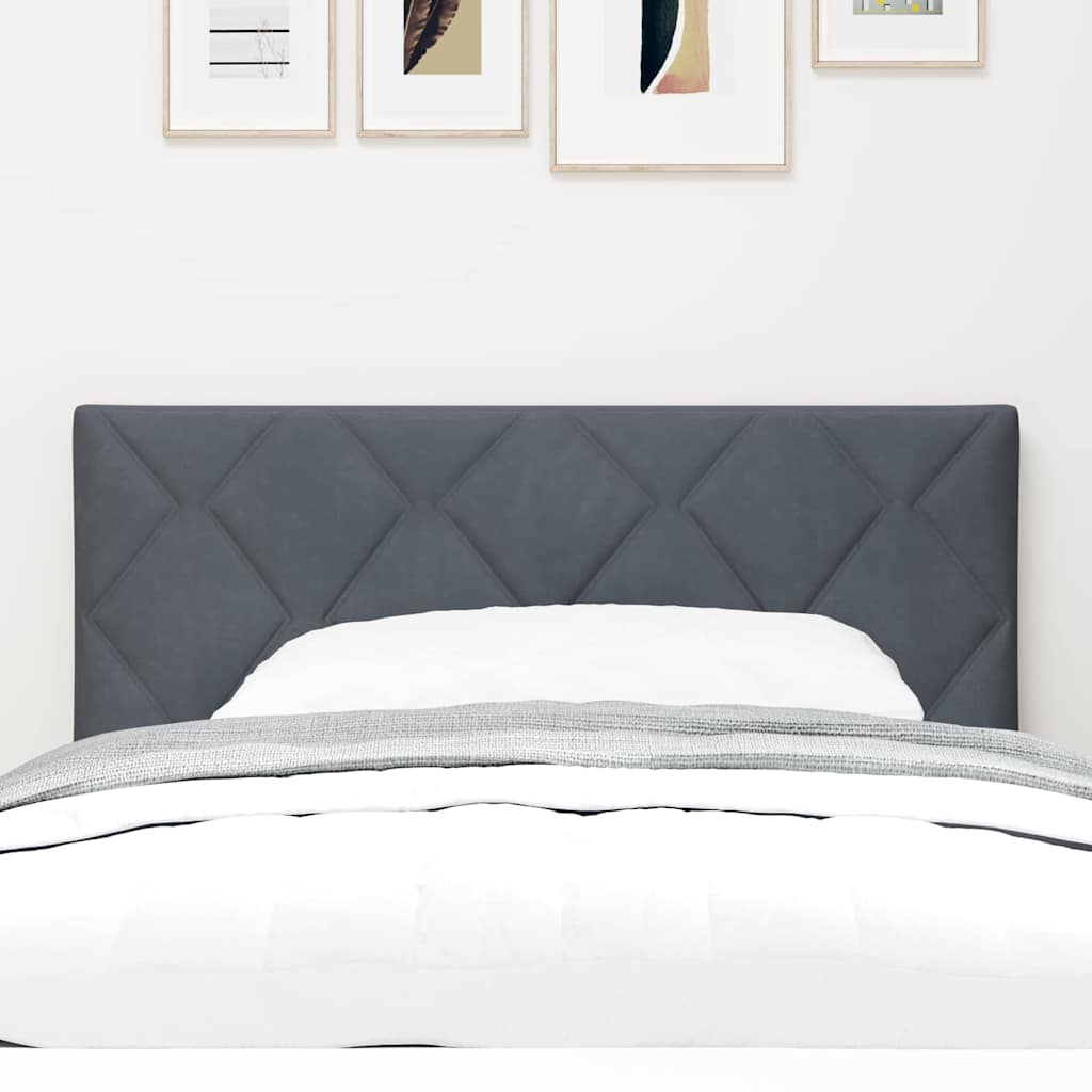 Uzglavlje Tamno siva 90 cm Baršun
