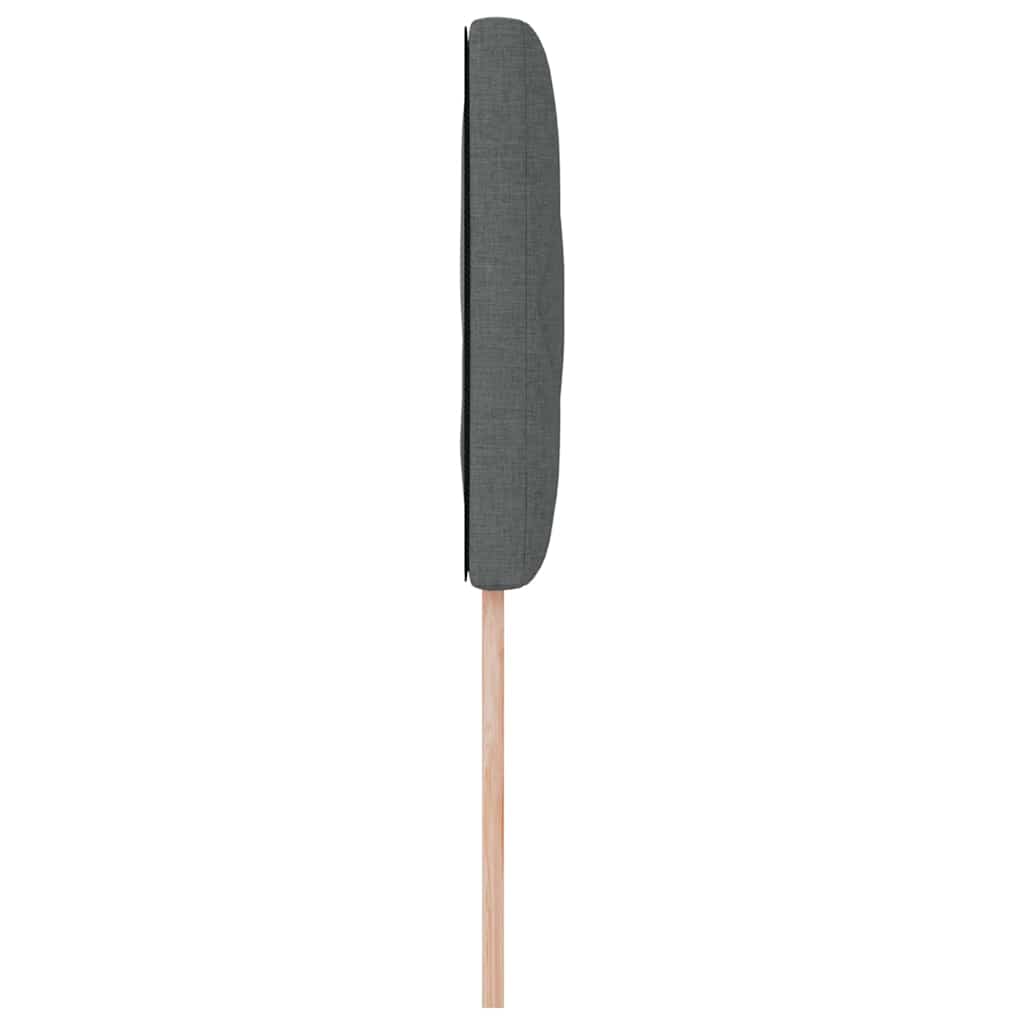 Uzglavlje Tamno siva 100 cm tkanina