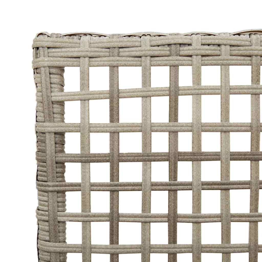 Vrtna stolica 2 pcs Svijetlo siva 55 x 53 x 85 cm poliratan