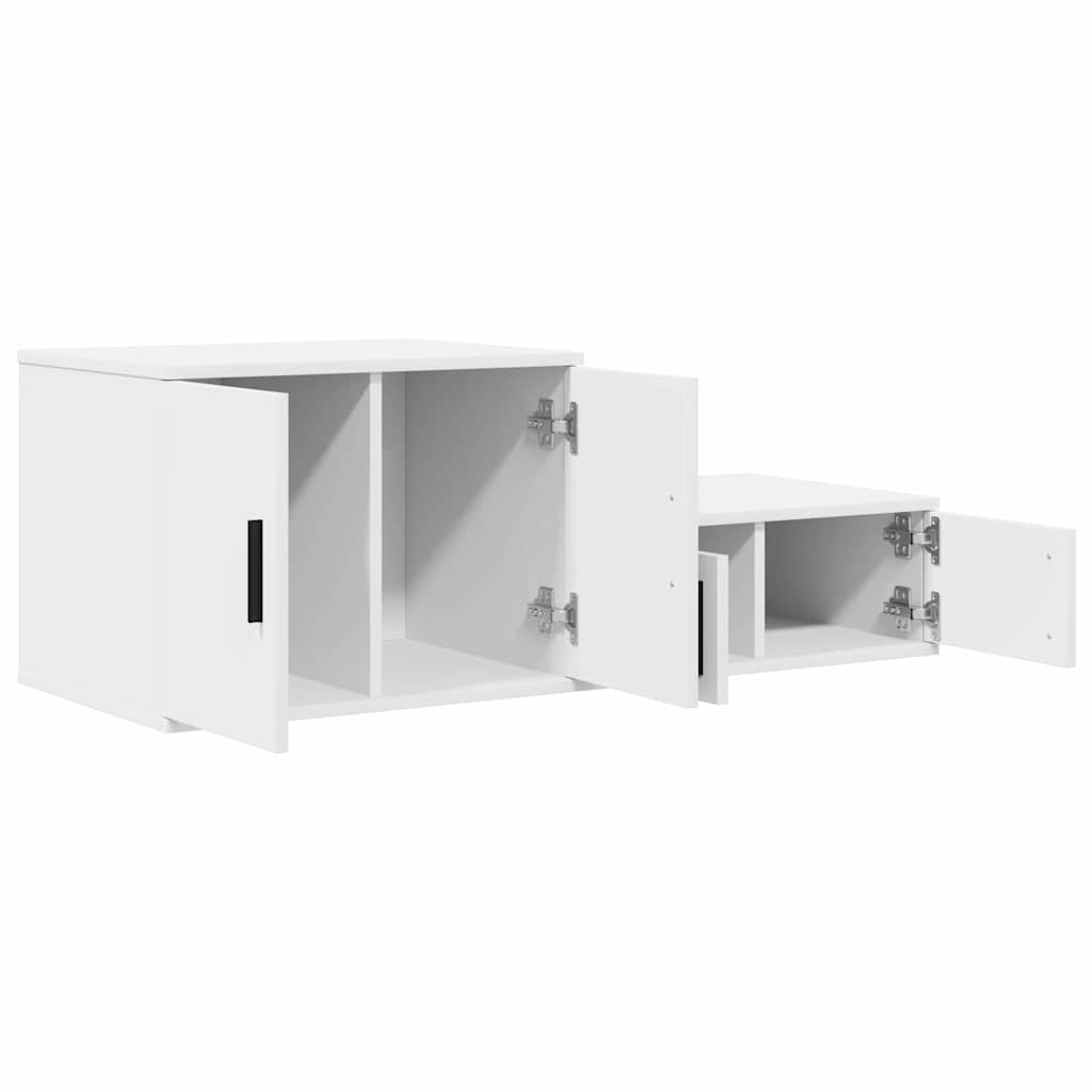 Ormarić za pohranu 2 pcs Bijelo 127 x 41 x 40 cm