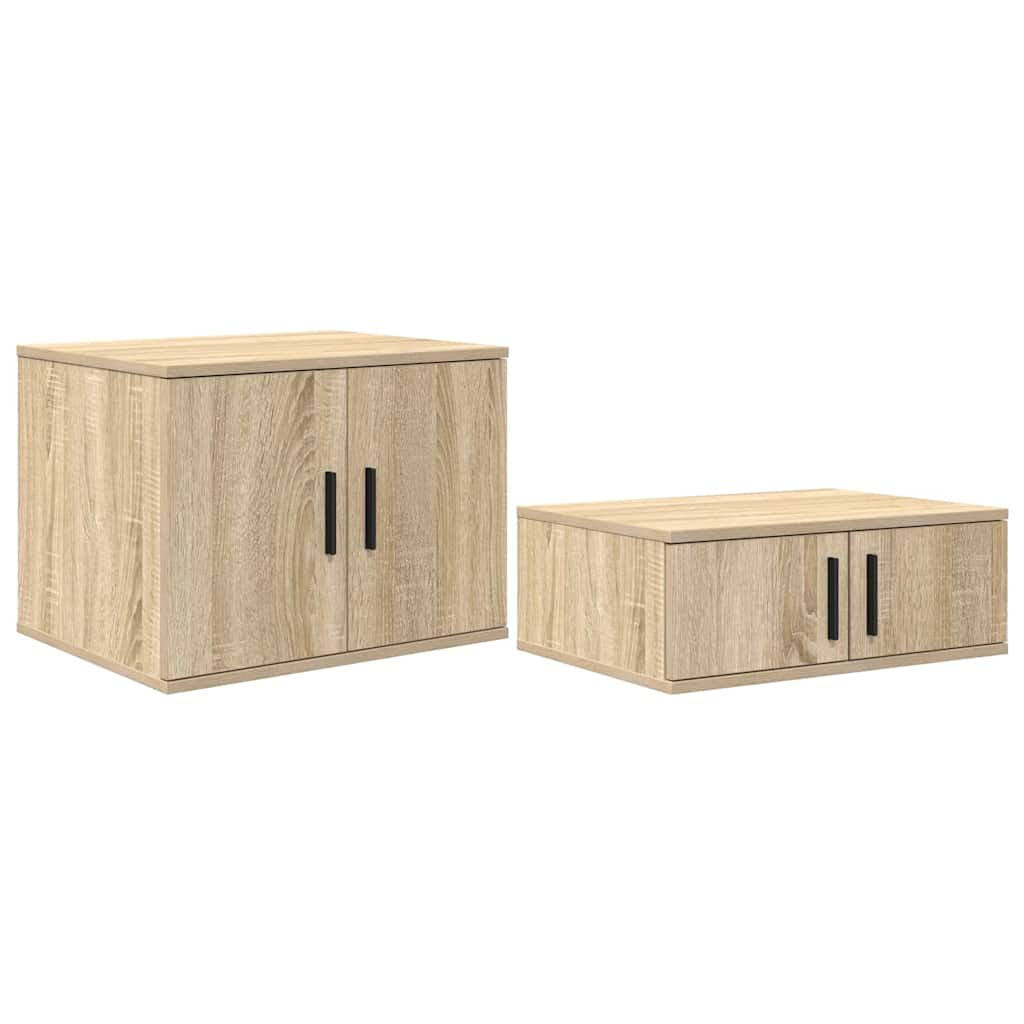 Ormarić za pohranu 2 pcs Sonoma hrast 127 x 41 x 40 cm