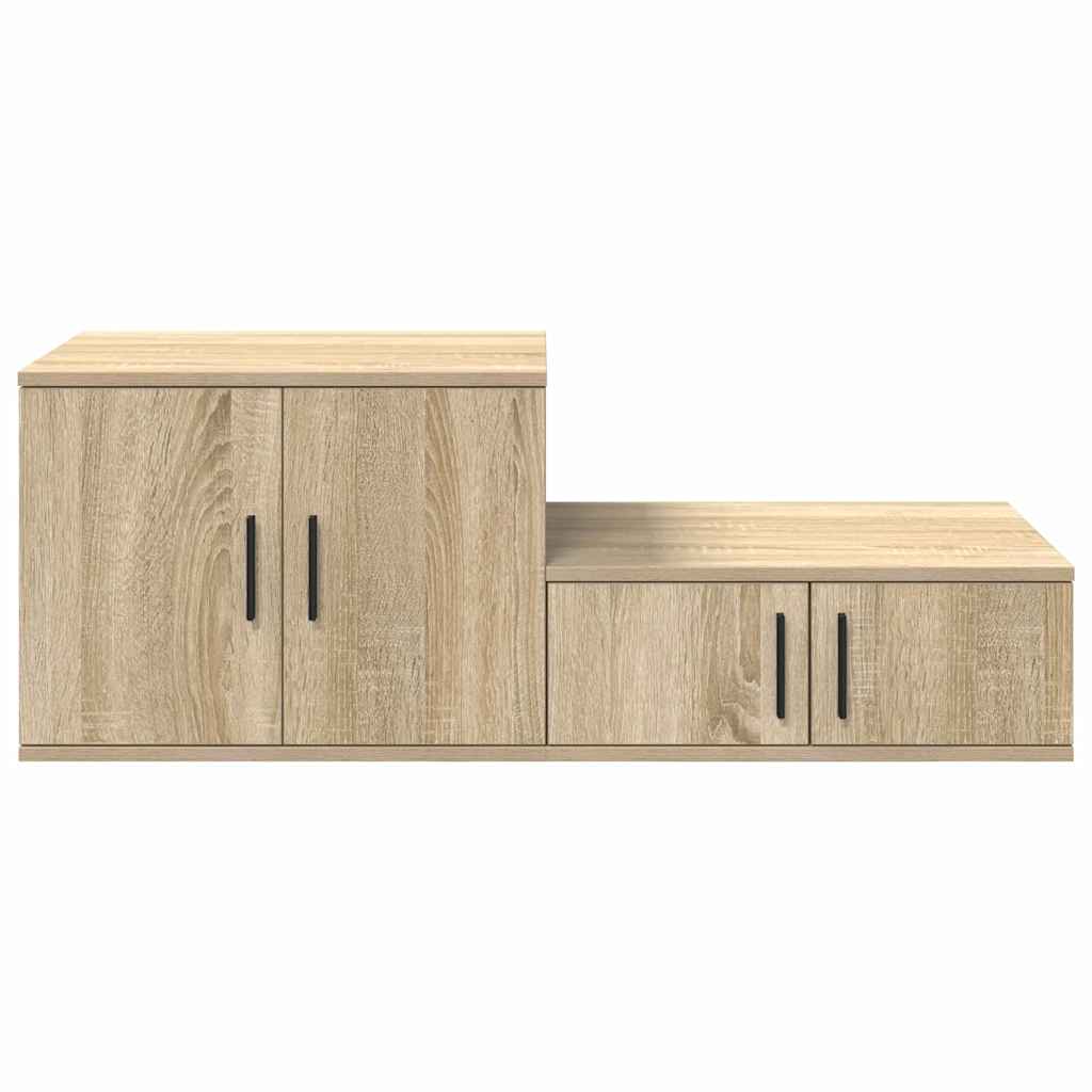 Ormarić za pohranu 2 pcs Sonoma hrast 127 x 41 x 40 cm
