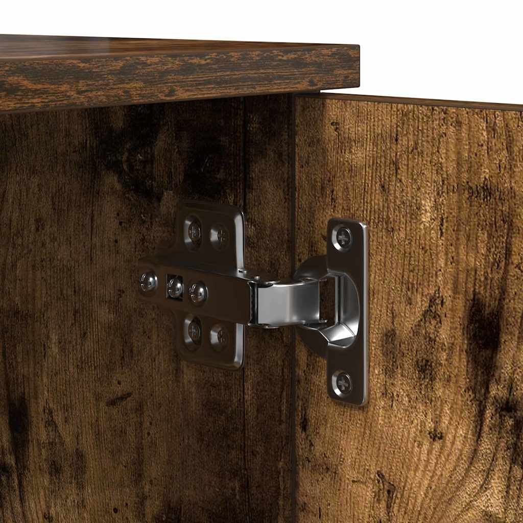 Ormarić za pohranu 2 pcs Dimljeni hrast 127 x 41 x 40 cm