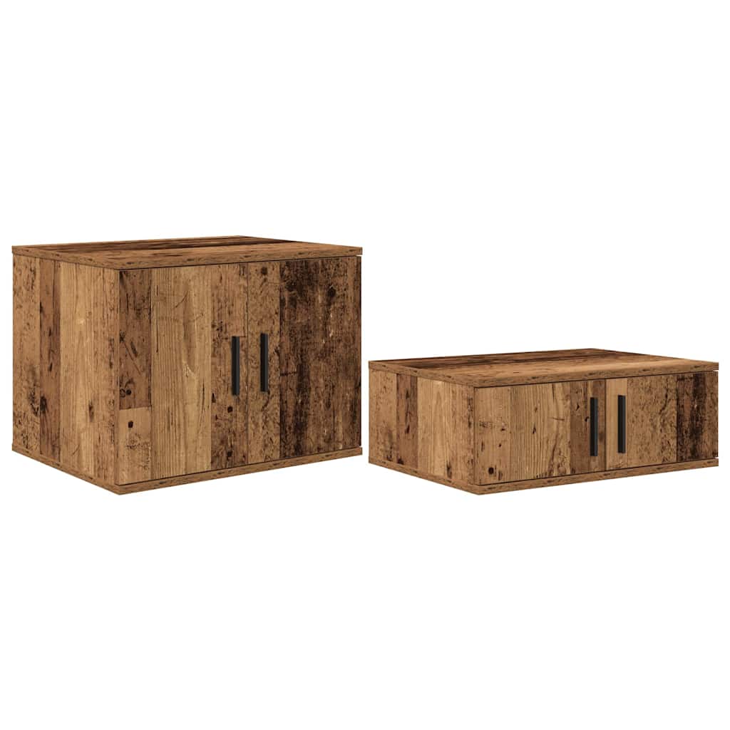 Ormarić za pohranu 2 pcs Staro drvo 127 x 41 x 40 cm