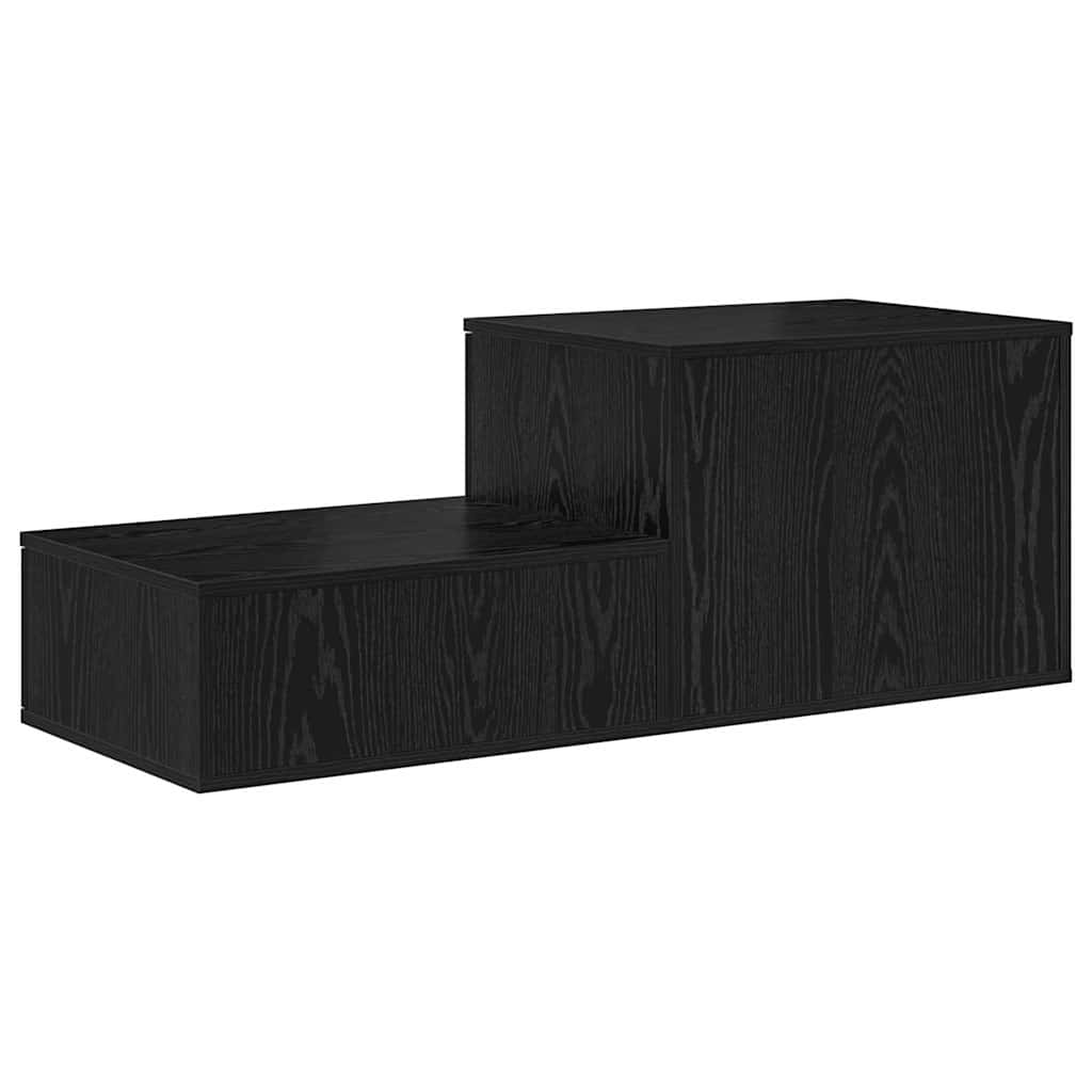 Ormarić za pohranu 2 pcs Crni hrast 118 x 41 x 40 cm