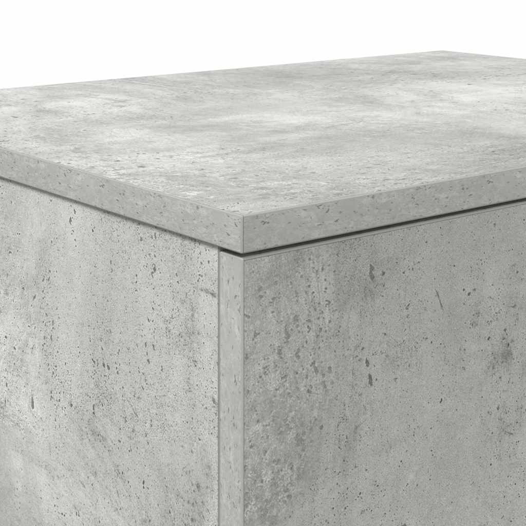 Ormarić za pohranu 2 pcs Betonski sivi 118 x 41 x 40 cm