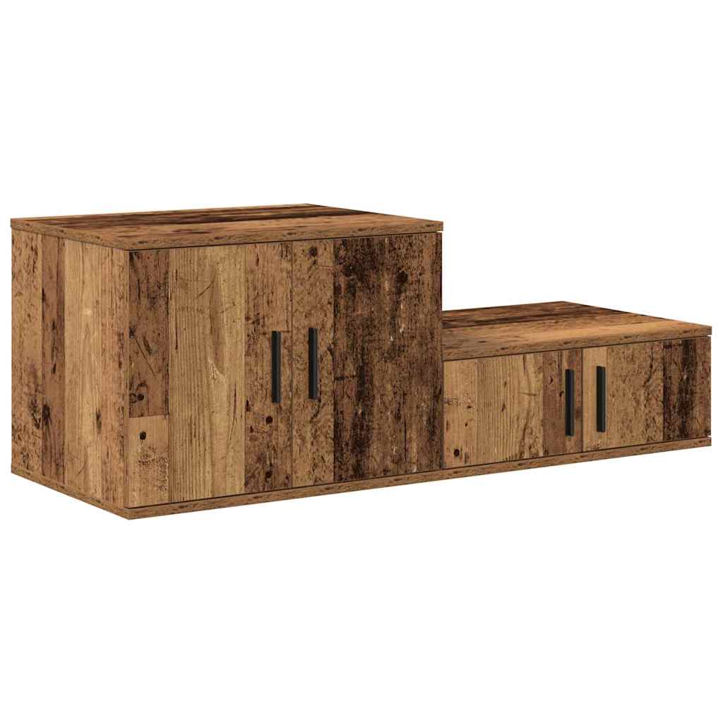 Ormarić za pohranu 2 pcs Staro drvo 118 x 41 x 40 cm