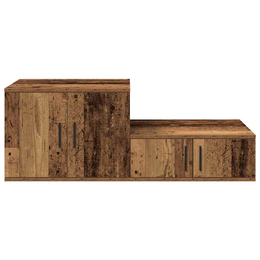 Ormarić za pohranu 2 pcs Staro drvo 118 x 41 x 40 cm