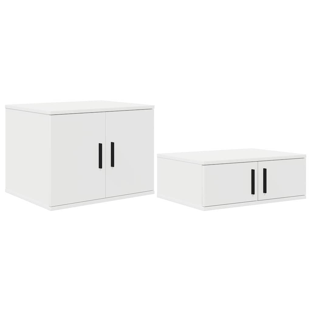 Ormarić za pohranu 2 pcs Bijelo 108 x 41 x 40 cm