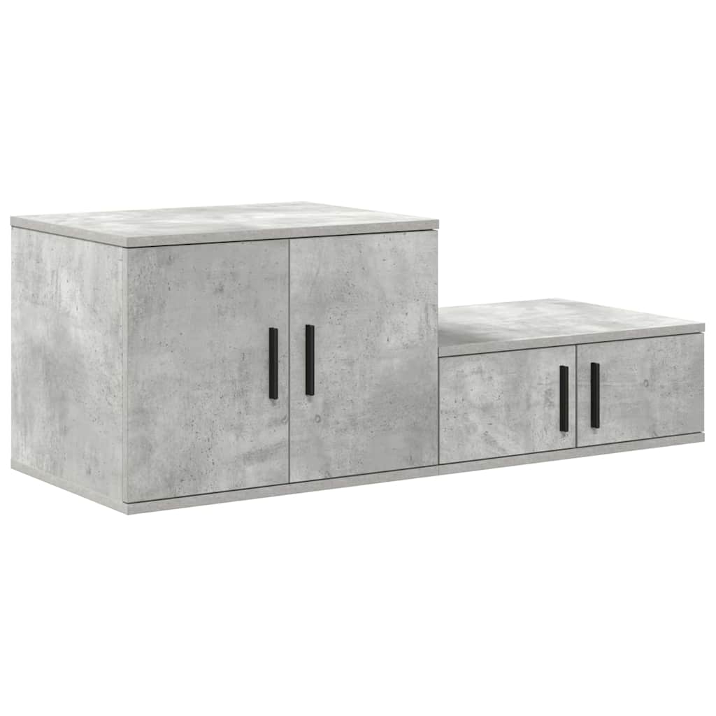 Ormarić za pohranu 2 pcs Betonski sivi 108 x 41 x 40 cm