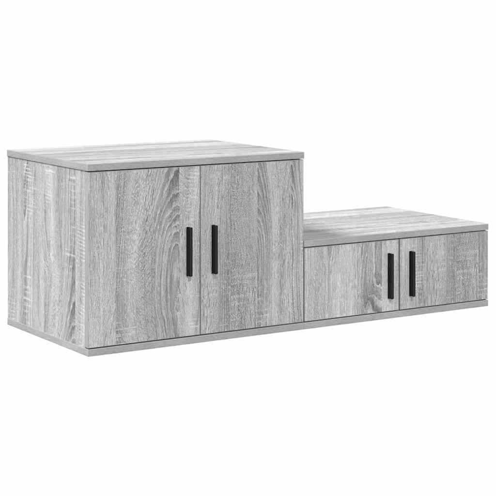 Ormarić za pohranu 2 pcs Siva Sonoma 108 x 41 x 40 cm