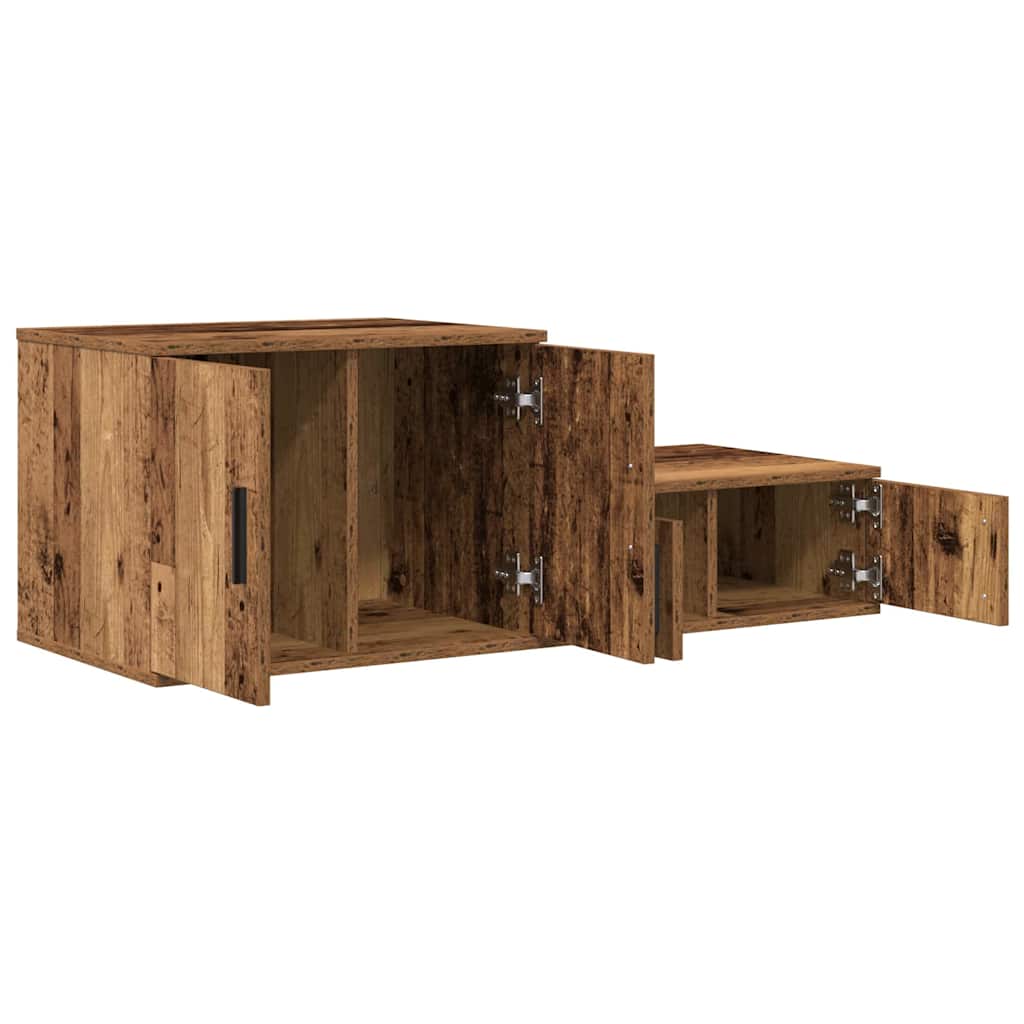 Ormarić za pohranu 2 pcs Staro drvo 108 x 41 x 40 cm