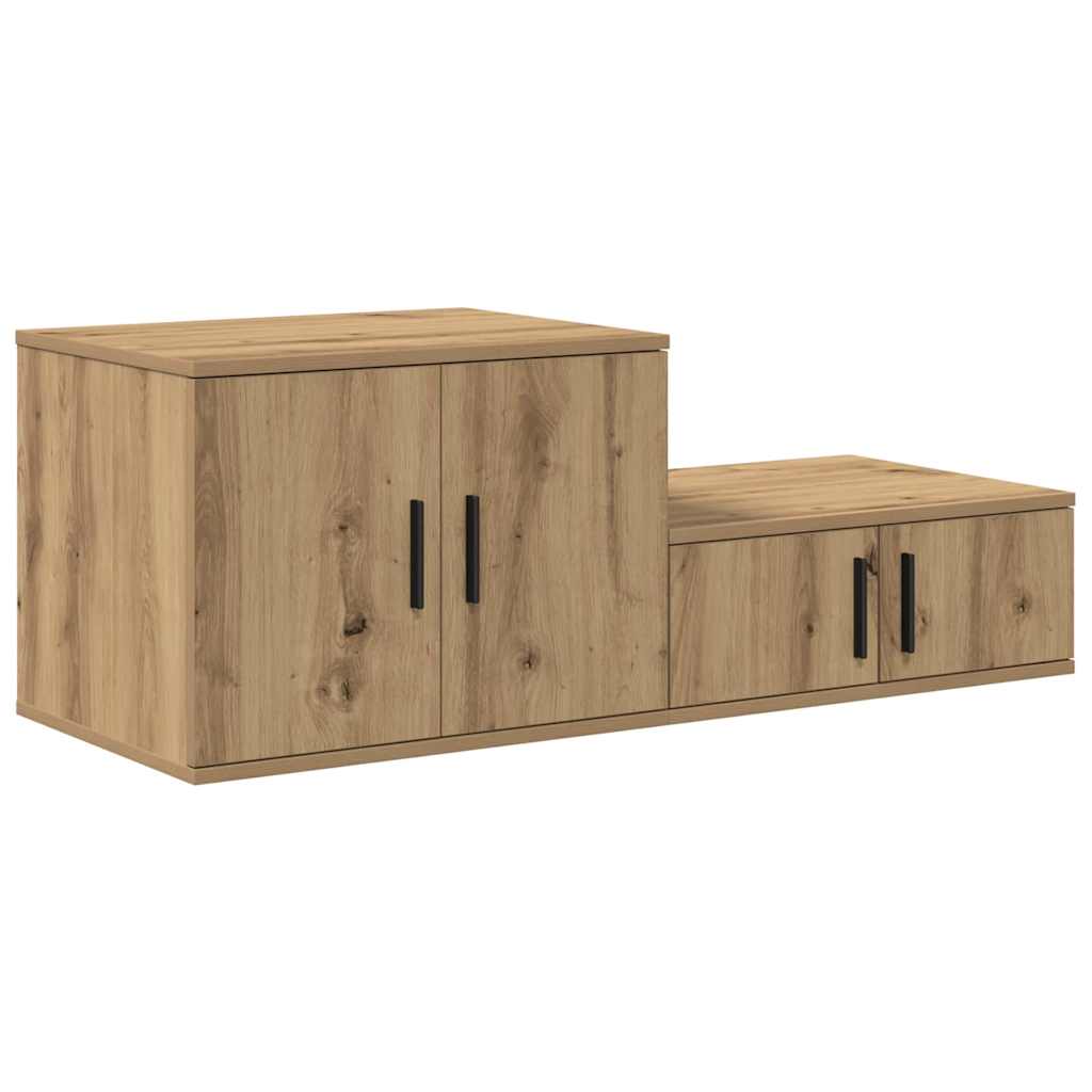 Ormarić za pohranu 2 pcs Umjetnički hrast 108 x 41 x 40 cm