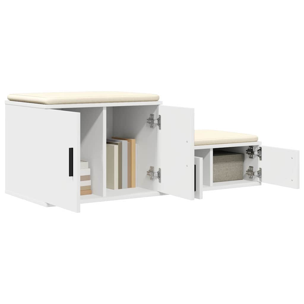 Ormarić za pohranu 2 pcs Bijelo 103 x 41 x 40 cm