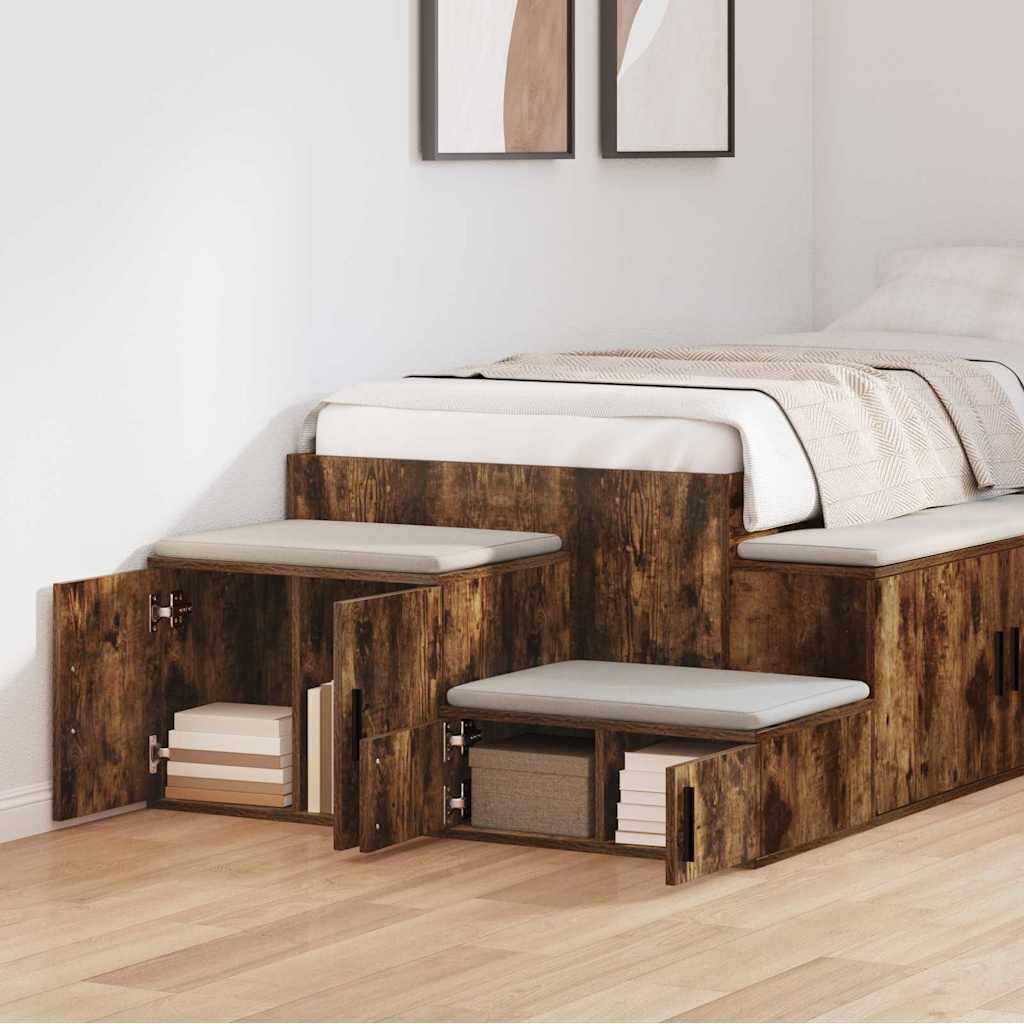 Ormarić za pohranu 2 pcs Dimljeni hrast 103 x 41 x 40 cm