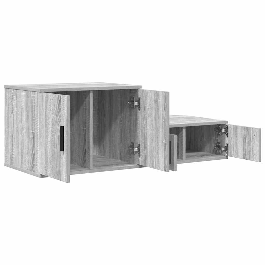 Ormarić za pohranu 2 pcs Siva Sonoma 103 x 41 x 40 cm